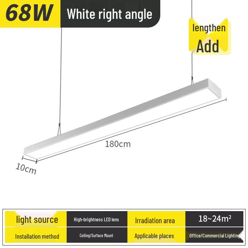 Ultra-Bright LED Pendant Light for Office, Barber Shop, Classroom, Gym, and Supermarket Ceilings