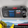 Porte-lunettes et porte-cartes pour pare-soleil Citroën pour C3 Picasso, C4 Aircross, C5 Aircross, C6