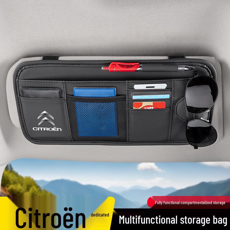 Citroen Sun Visor Glasses & Card Holder for C3 Picasso, C4 Aircross, C5 Aircross, C6