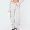 Women's Fleece Sweatpants Winter High Waisted Sweat Pants Drawstring Baggy Jogger Pants