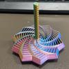 1PCS 3D Printed Decagonal Fingertip Decompression Soothing Toy with Handle To Expand Sensory Decompression Star-shaped Novelty Gyro