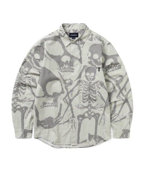 Thisisneverthat Skeleons Shirt Stone S