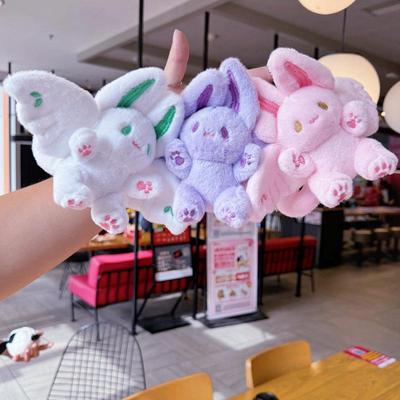 Großhandel Fliegende Hase Flügel Fledermaus Plüsch Spielzeug Schlüsselbund Tasche Anhänger Puppe ~