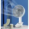 Portable Clip Fan USB Rechargeable 3-gears Wireless Electric Handheld Fan Clip Circulator Cooling Fan For Camping Desktop Office