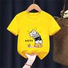 Cute Cat Graphic Kids Tshirts Summer Short Sleeve Tees Cartoon Animal Boys Girls Clothes Kawaii Kitten Tops Y2K Children Tshirt
