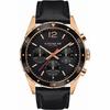 Sullivan Chronograph Black Dial Black Leather Strap Watch for Men - 14602087