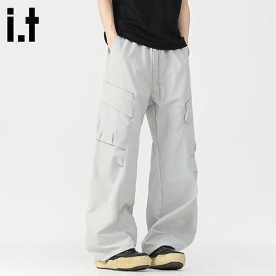 Fingercroxxit Herren Locker Geschnittene Cargo Workwear Hose