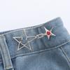 Fashion Star Waist Buckle Adjustable Detachable Pants Clips Waist Tightener For Girls Nail-free Jeans Metal Button Snaps
