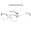 2024 Stylish Business Eyewear: TR Titanium Frame Glasses with Fade-Resistant Vacuum Electroplating - Model 15012