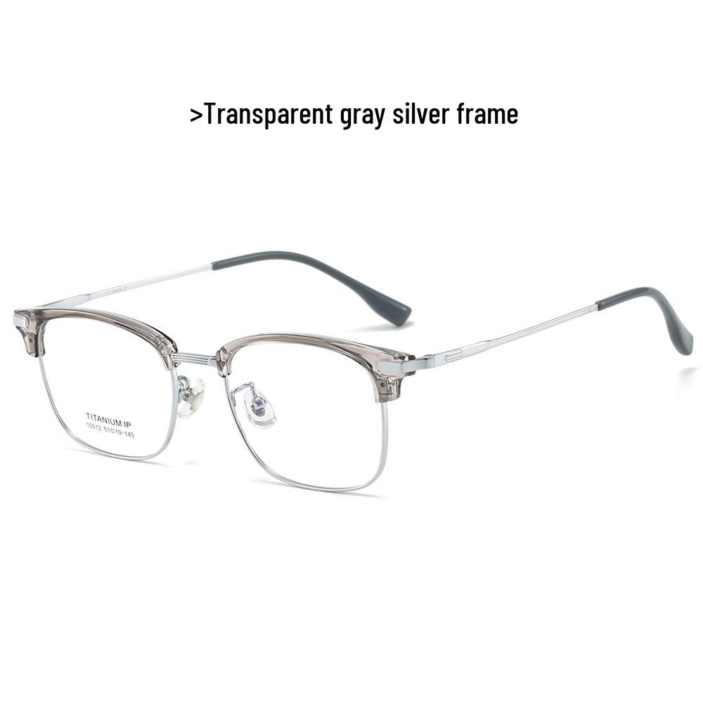 2024 Stylish Business Eyewear: TR Titanium Frame Glasses with Fade-Resistant Vacuum Electroplating - Model 15012