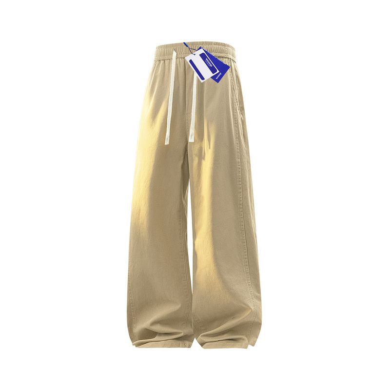 Wassup Pure Cotton Fleece-Lined Cargo Pants for Men, New Autumn and Winter American-Style Loose Straight-Leg Casual Thickened Long Pants