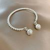 Charms 925 Silver Color Beautiful Palace Bell Cuff Bangle For Woman Bracelets  Party Wedding Jewelry