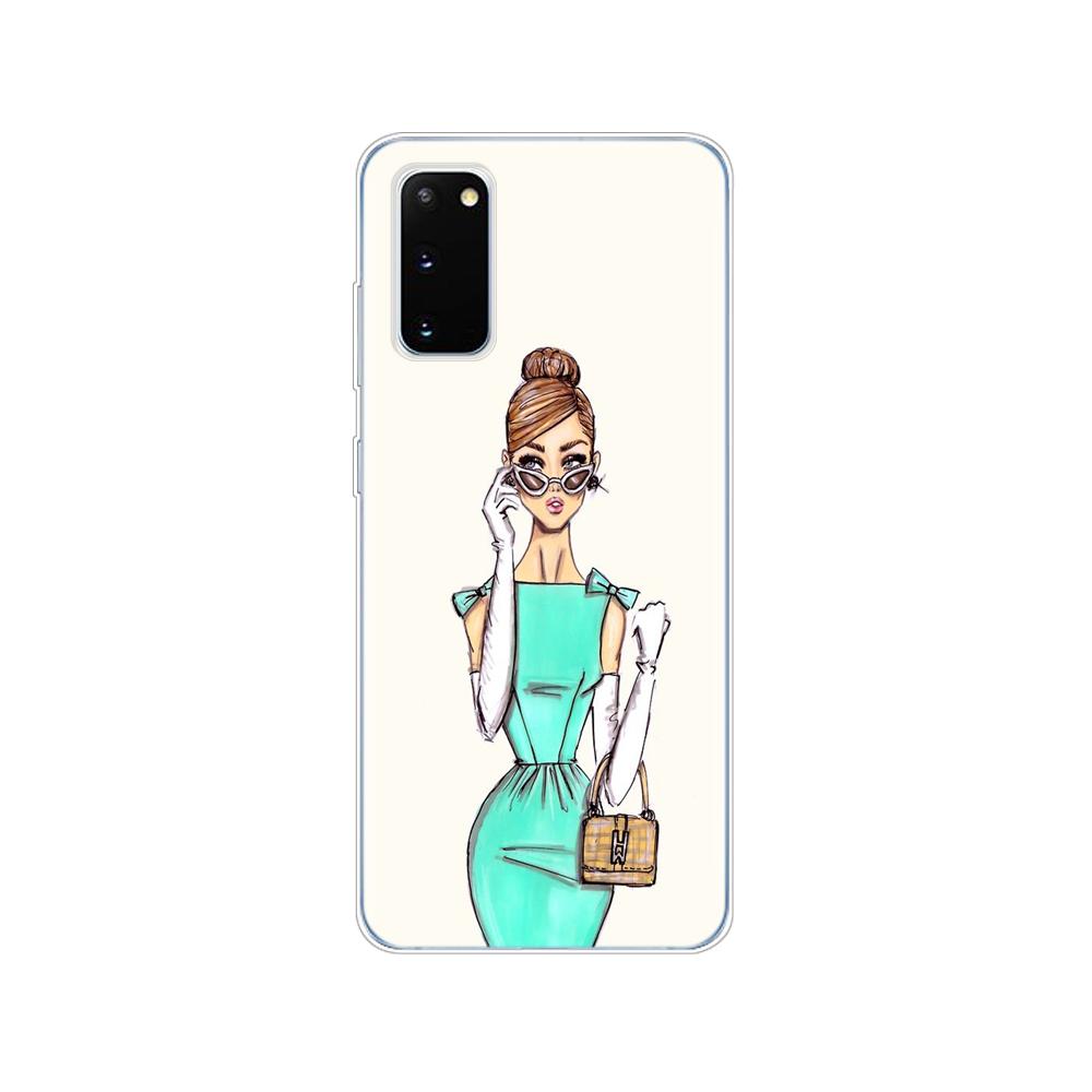 Case For Samsung Galaxy S20 PLUS Ultra S10 Lite Phone Cover For Samsung Note 10 Plus Lite  Beautiful Love Dress Shopping Girl