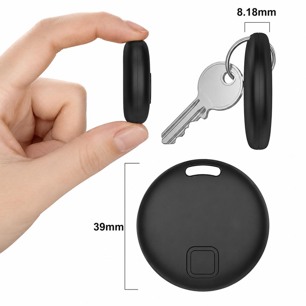 Outdoor Hiking Camping Smart Tracker Dual OS Compatible for IP67 Waterproof Anti-Lost Locator Tag for Keys Vehicles