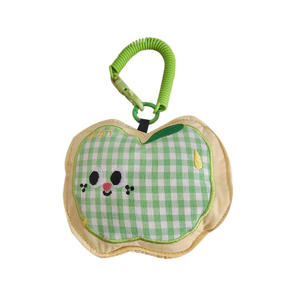 Bag Pendant Small Wrist Bag Lanyard Earphone Bag Sweet Plaid Fruit Coin Purse  Girls