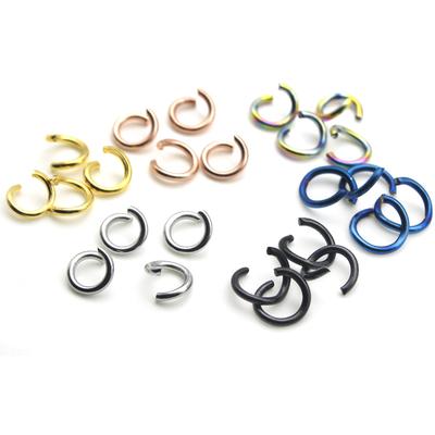 100Pcs/Lot Stainless Steel Split Rings Open Jump Rings Gold Color for DIY Necklace Bracelets Jewelry Making Connectors Findings
