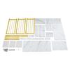 Marble Texture Nail Desk - 3 Drawers Manicure Table with Open Shelf 66LBS Load-Bearing Salon Desk for Home/Salon/Spa+