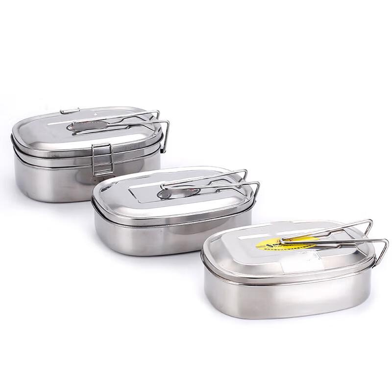 Yongdu 304 Stainless Steel Double Layer Rectangular Lunch Box