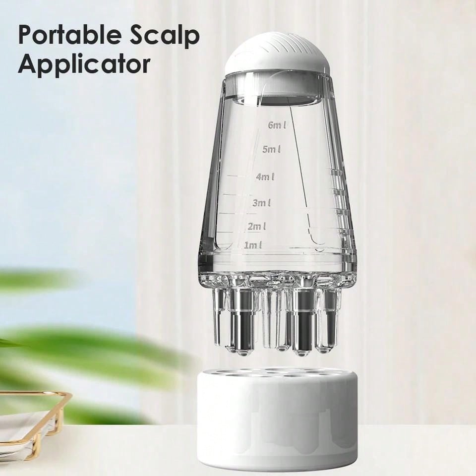 Mini Portable Scalp Application Liquid Comb, Hair Roots Massaging Hair Growth Essence Oil