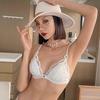French Underwear Women's Sexy Mesh Embroidery No Steel Rim Beautiful Back Bra Big Bust Small Bust Large Size Bra Bra