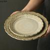 Retro Relief Ceramic Dinner Plate Restaurant Steak Plate Dessert Pasta Plates Fish Plate Molecular Cuisine Specialty Tableware