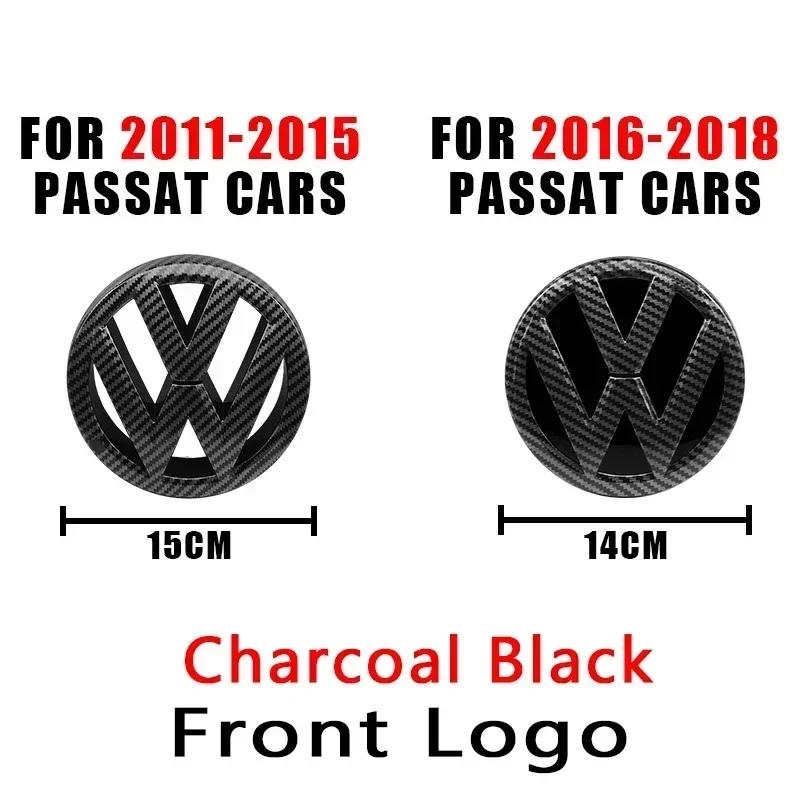 ZCKOT1 VW Logo Car Badge Hood Front Fence Rear Trunk Emblem Sticker For Volkswagen PASSAT B6 B7 2011-2015 Passat B8 2016-2018 Accessory