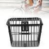 Bike Front Basket Universal Rustproof Strong Load Bearing Large Space Metal Iron Wire Electric Bike Basket for Outdoor