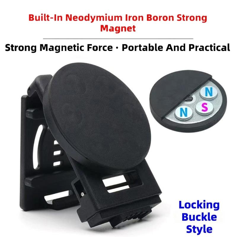 Pack of 3 Magnetic Belt Clasps Clips Adjustable Lock Snapped On for Tool in 43mm 55mm 66mm Silicone Wrap Magnetic Suction