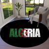 Algeria National Football Team Round Area Rug,Carpet Rug for Living Room Bedroom Sofa Playroom Decor,Non-slip Floor Mat