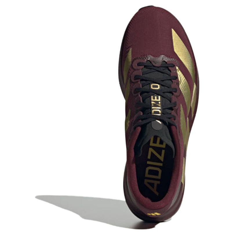 adidas Adizero Evo Sl Gewebt Bequem Vielseitig Freizeit Laufschuhe Herren Sneaker Rot Gold KK3678