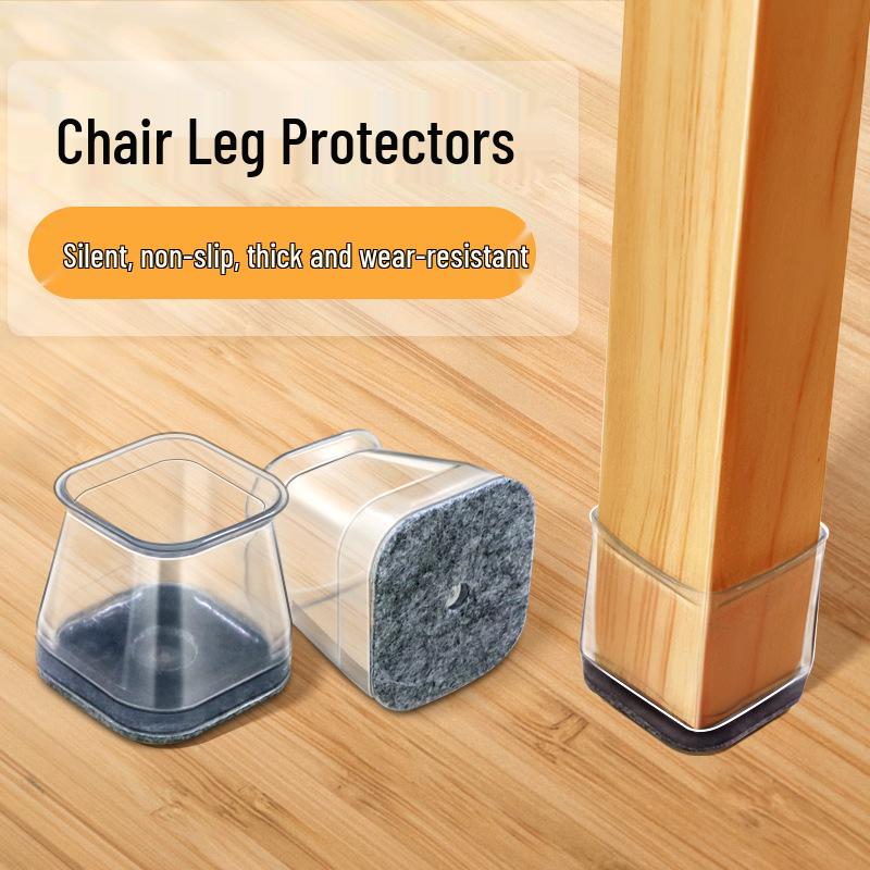 Thickened Non-Slip Universal Chair/Table Leg Covers - Silent Protective Pads
