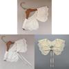 Ethnic Style Polyester Floral Lace Collar With Tie For Women Winter Accessory