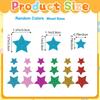 Glitter Foam Star Stickers Colorful Self Adhesive Eva Foam Stickers Diy Crafts Scrapbooking Home Christmas Party Decoration