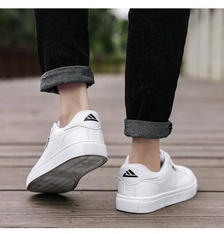 Spring 2024 Men's White Sneakers - Korean Style, Trendy, Versatile, Casual Sports Fashion Footwear for Teens