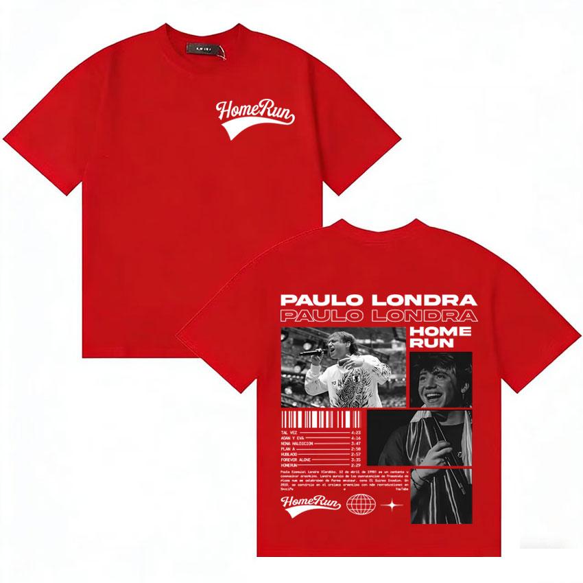 

Rapper Paulo Londra Harajuku Album Tshirts Unisexs Womens Oversized Comfort T Shirt Casual Cotton Summer Y2K Short Sleeve Tshirt S