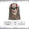 Paintball Full Mask Headgear Breathable Skull Head Soft Helmet Mask Creepy Full Face Headgear Halloween Cosplay Props