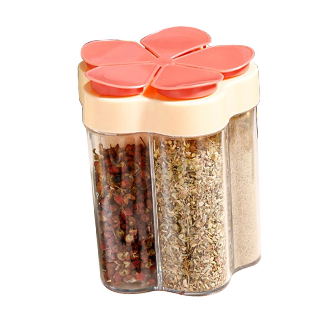 Contenitori per Spezie da Viaggio 5 in 1 Ermetici Contenitori per Condimenti da Viaggio Scatola Portatile per Condimenti da Campeggio per Barbecue Picnic