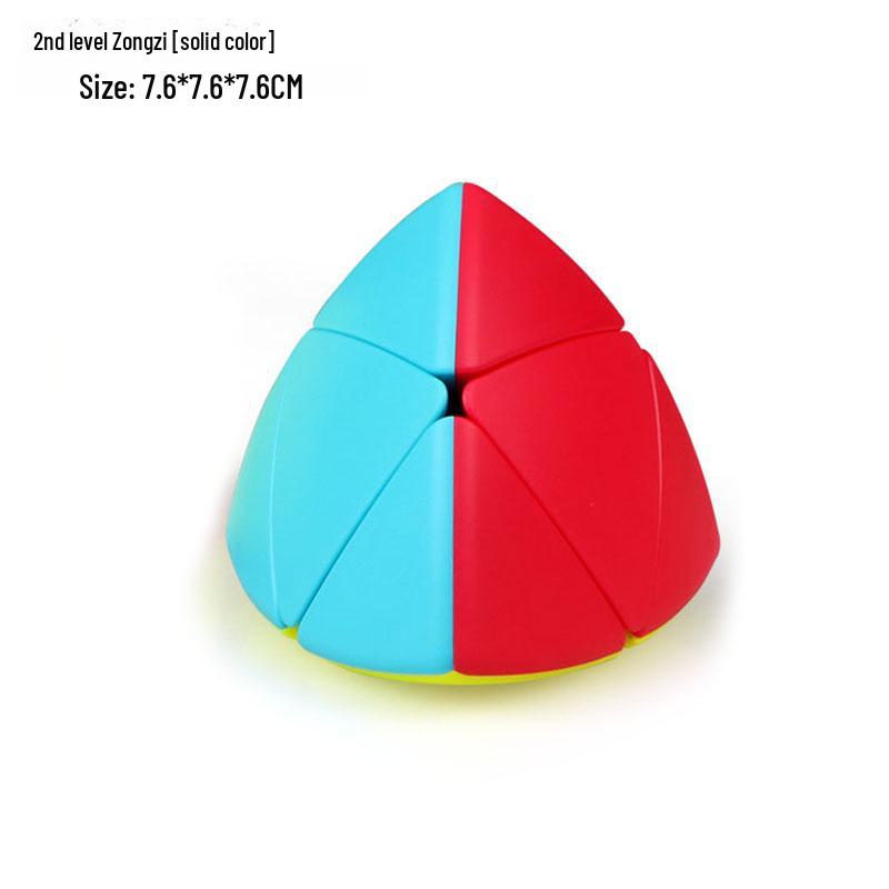 Qiyi 3x3 Zauberwürfel und Pyramide Ahornblattform Rotationsspielzeug Set für die frühe Bildung von Kindern