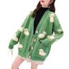 Winter Autumn Sweater Women Sweater Winter Color Matching Animal Pocket Cartoon Sheep Loose Women Cardigan Women