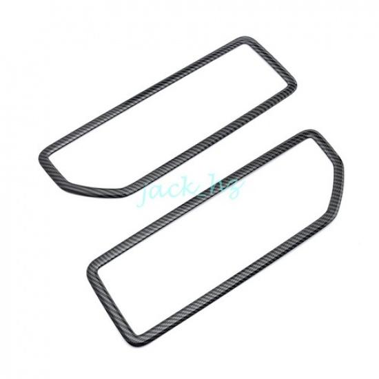 For -2025 Suzuki Jimny Carbon Fiber Rear Bumper Fog Light Cover Lamp Trims