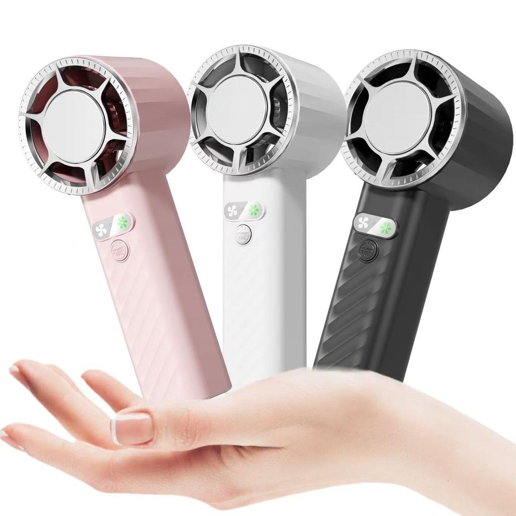 Factory Price USB Rechargeable Portable Small Fan with 4-speed Air Speed Cooling Mode  Ice Pack Effect Handheld Fan