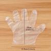 200pcs Disposable Gloves Plastic Gloves Transparent Eco-friendly Cleaning Gloves For DIY Cooking Kitchen Accessories Boxed