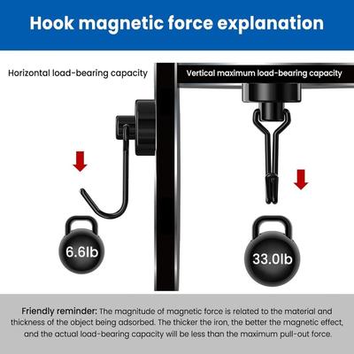 Heiße robuste Magnetische Haken mit Haken Erdmagneten Magnetischer Aufhänger Extra Starker Kreuzfahrthaken für Kabinen