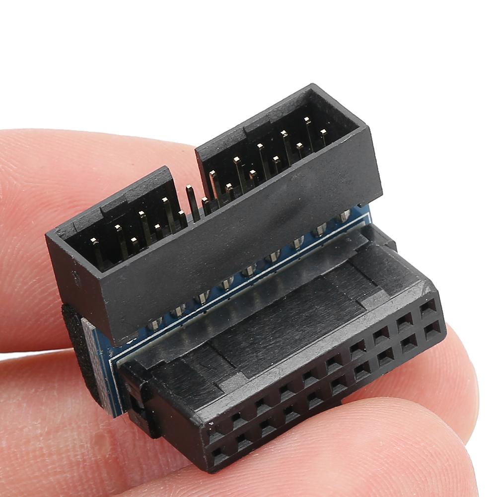 PH19 A Desktop Motherboard USB3.0 Socket 90 Degree Angled USB Socket Converter