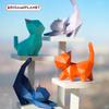 ORIGAMIPLANET 3D Origami Craft Kit - Walk Kitten, Cat Paper Sculpture Home Decor Art Piece Paper Decoration, 3D Paper Art Handmade Interior