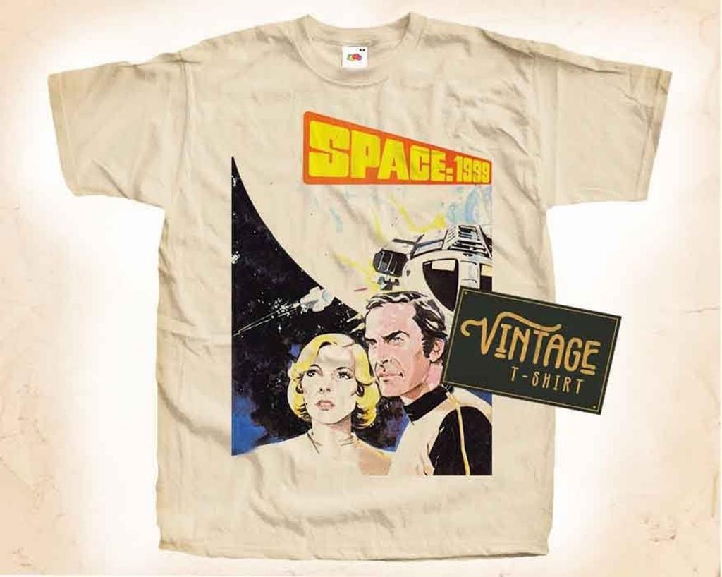 Space 1999 V2 T-Shirt Vintage Natural Color Men's T-Shirt DTG Digital Print SIZES S M L XL 2XL 3XL 4XL 5XL