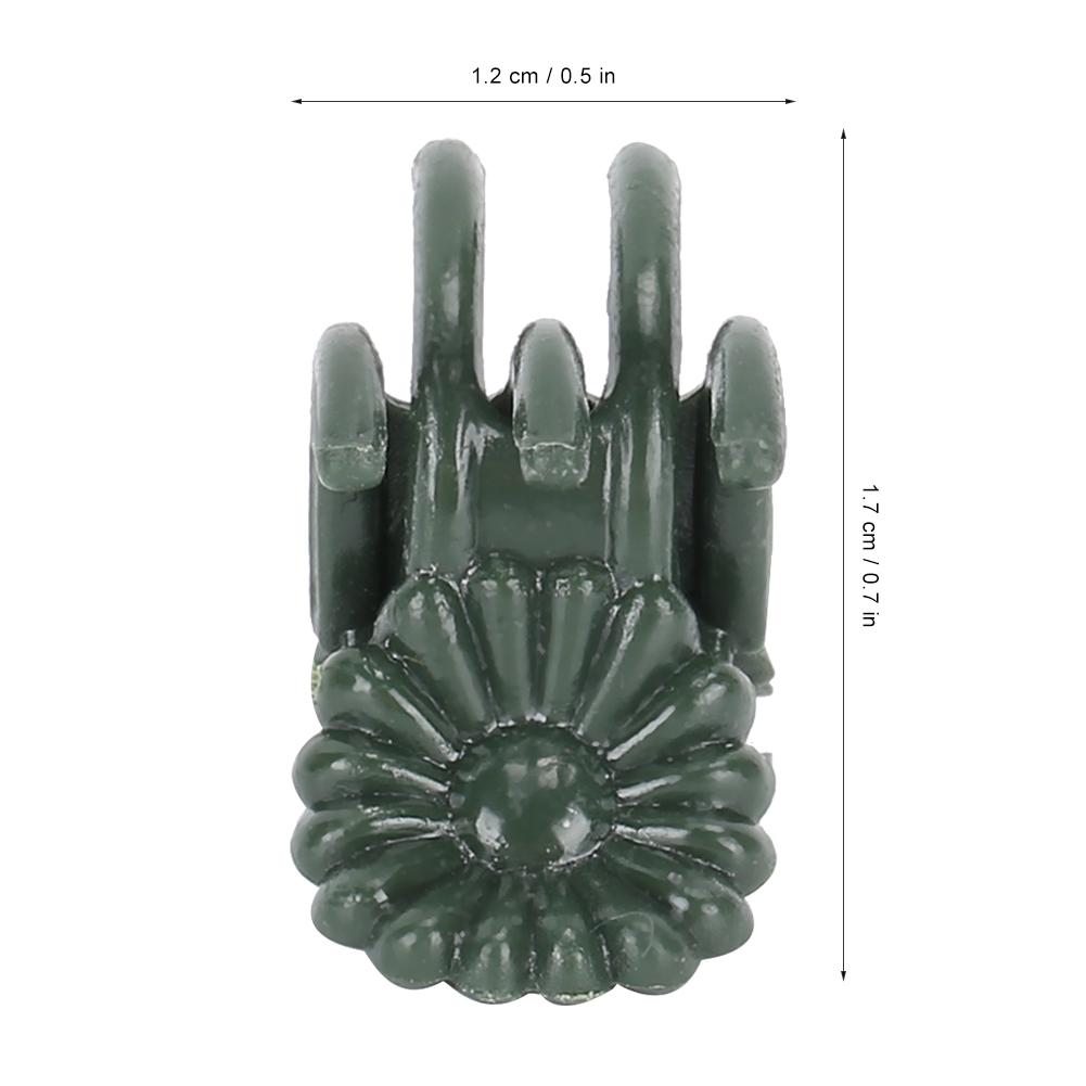 Dicker blütenförmiger Pflanzenclip Gartenblumen Pflanzen Stängelstütze Befestigungsklammer 200 Stück