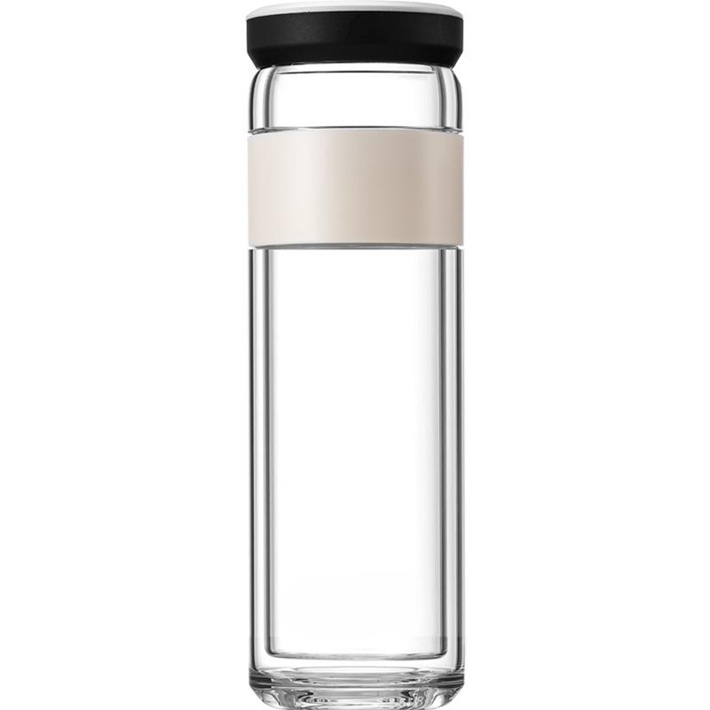 Glass Tekopp Te Vann Separasjon Dobbeltlags Kopp Eksklusiv Bærbar Filter Tumler