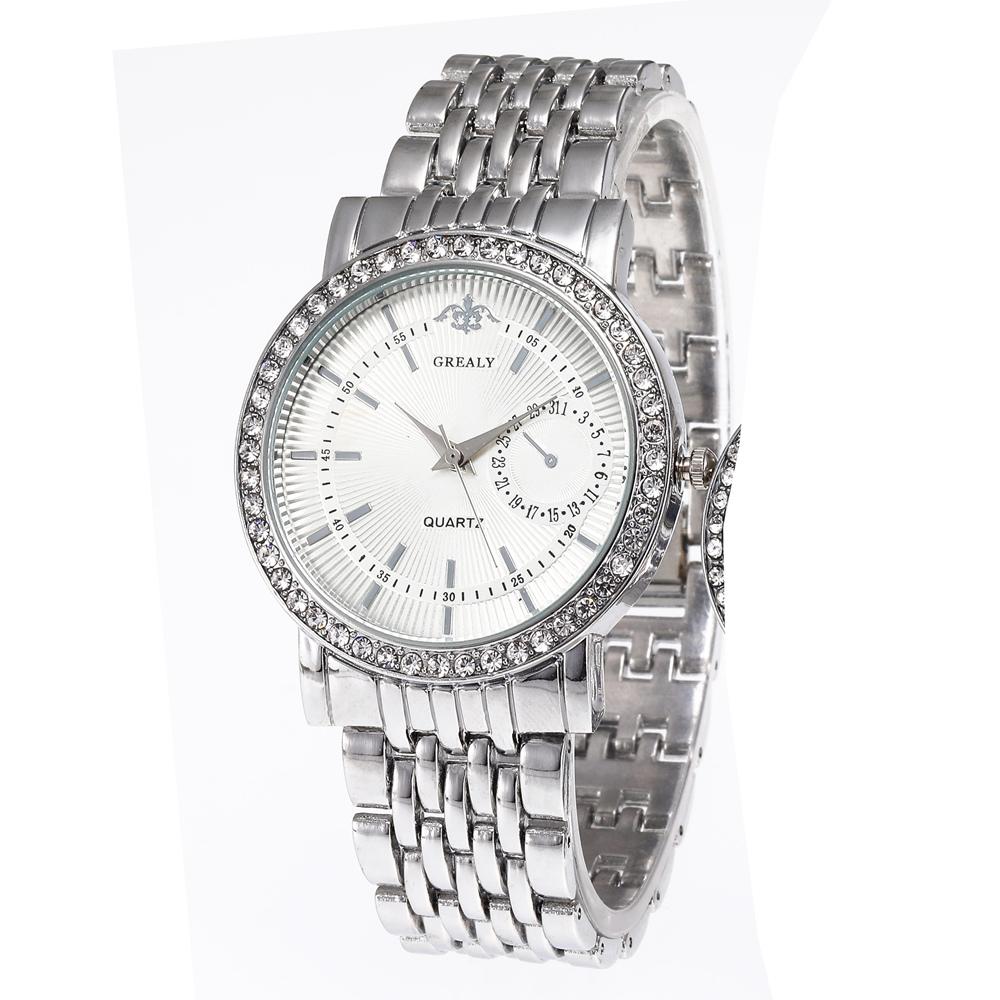 Ny Mode Damklockor Rostfritt Stål Armband Kvarts Klocka Mode Casual Relogio Feminino Flicka Student Dam Armbandsur