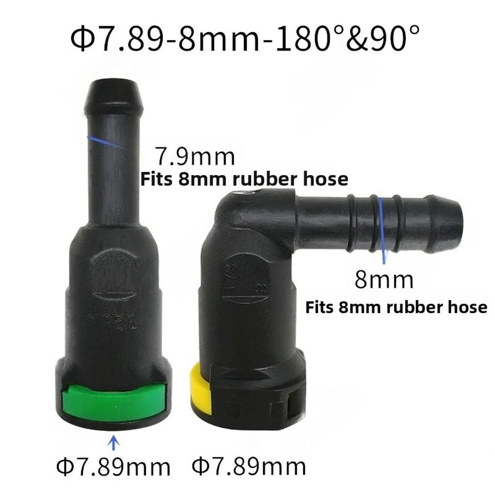 Kraftstoffleitung Buchse Schnellkupplung 7,89 mm passend für 8 mm Innendurchmesser Gummischlauch und 7,89 mm Außendurchmesser Steckerenden
